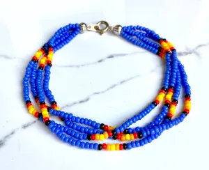 The Quartet Bracelet- Blue Sunburst