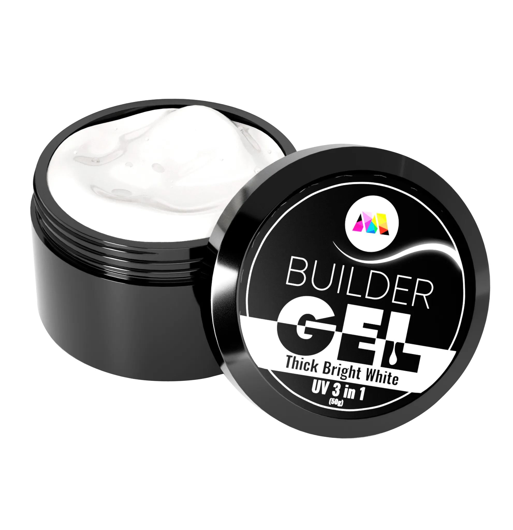 Thick Bright White UV Builder Gel - 50g