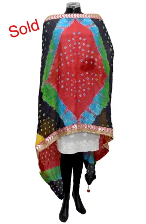 Tie dye dupatta #fdn1582-91
