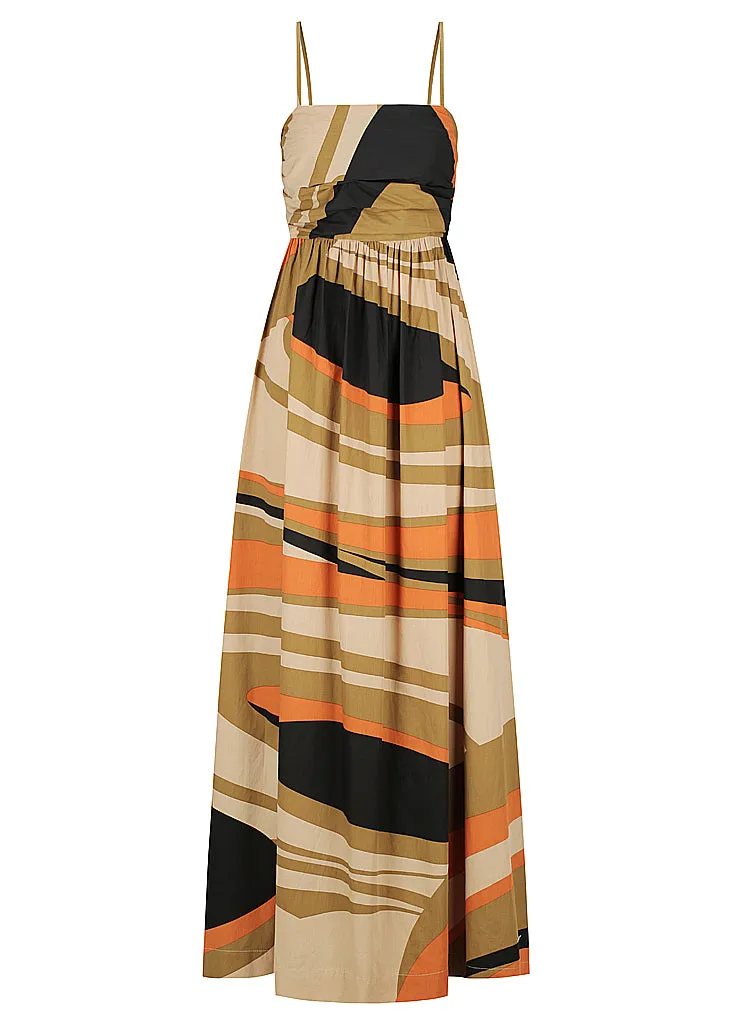 Tie Up Detailed Maxi