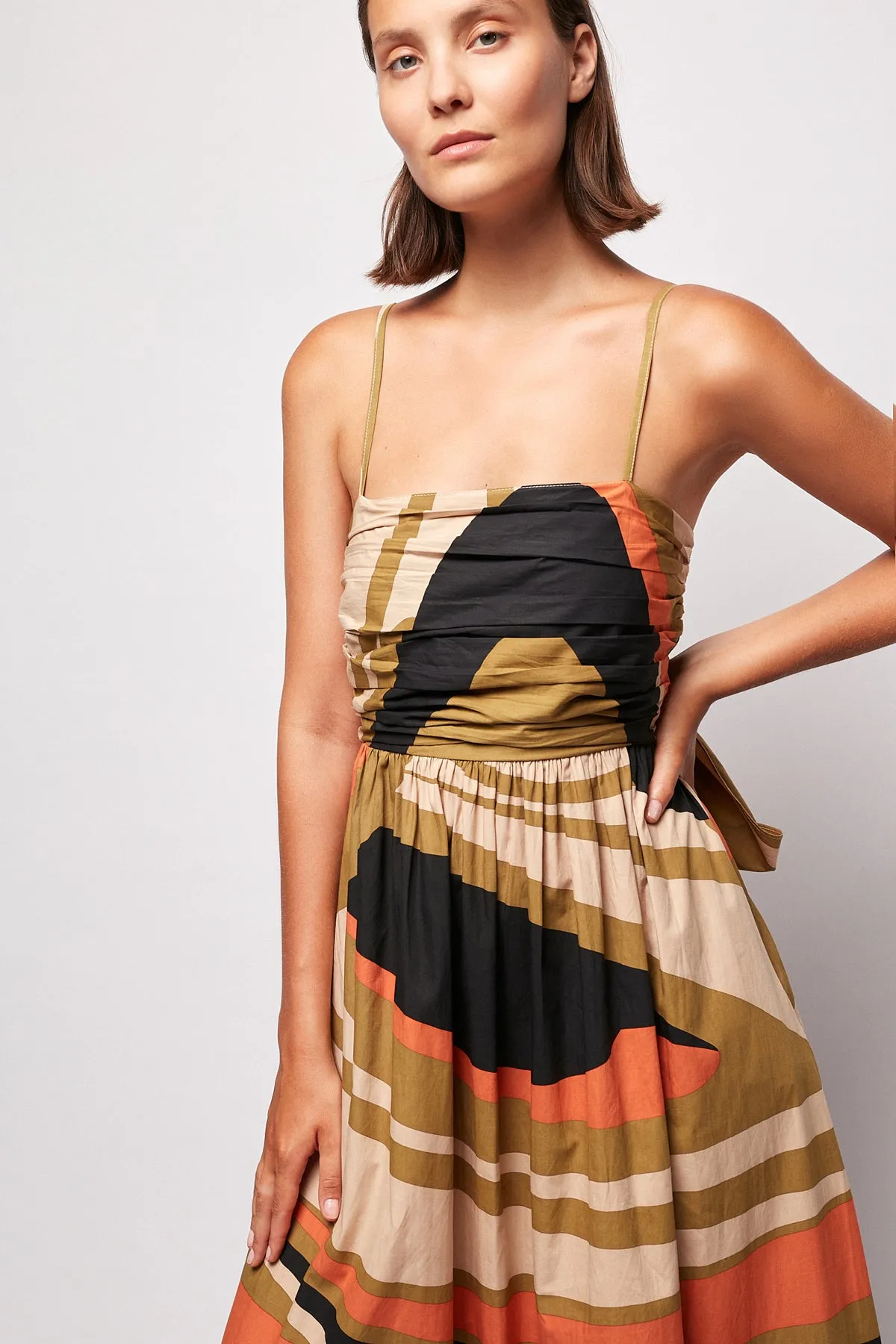 Tie Up Detailed Maxi