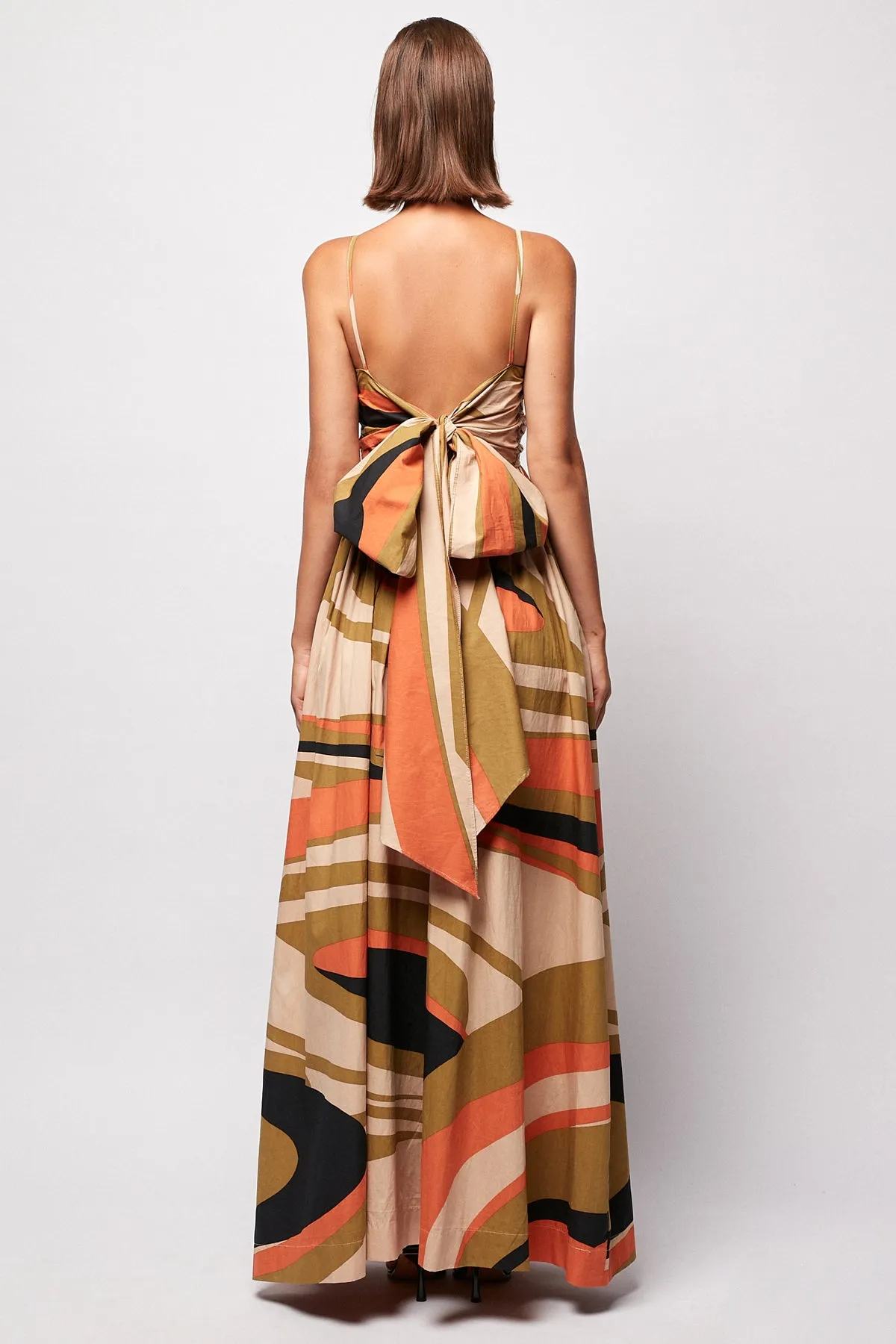 Tie Up Detailed Maxi