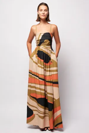 Tie Up Detailed Maxi