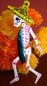 Tin Skeleton Ornaments