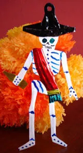 Tin Skeleton Ornaments