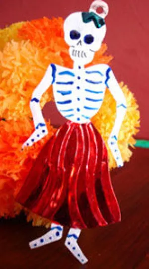 Tin Skeleton Ornaments