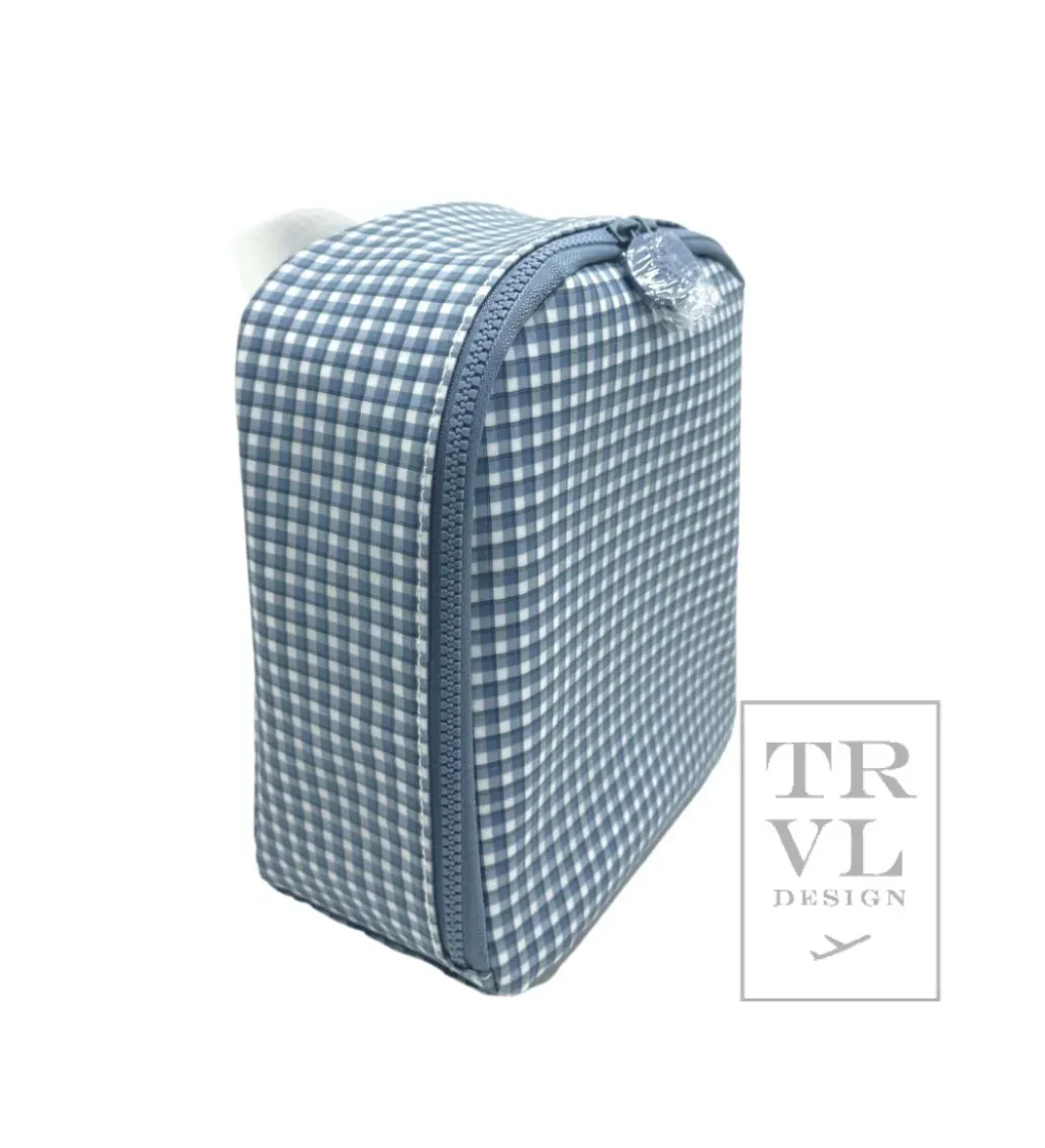 TRVL: Bring It Lunch Bag - Rodeo Check Indigo