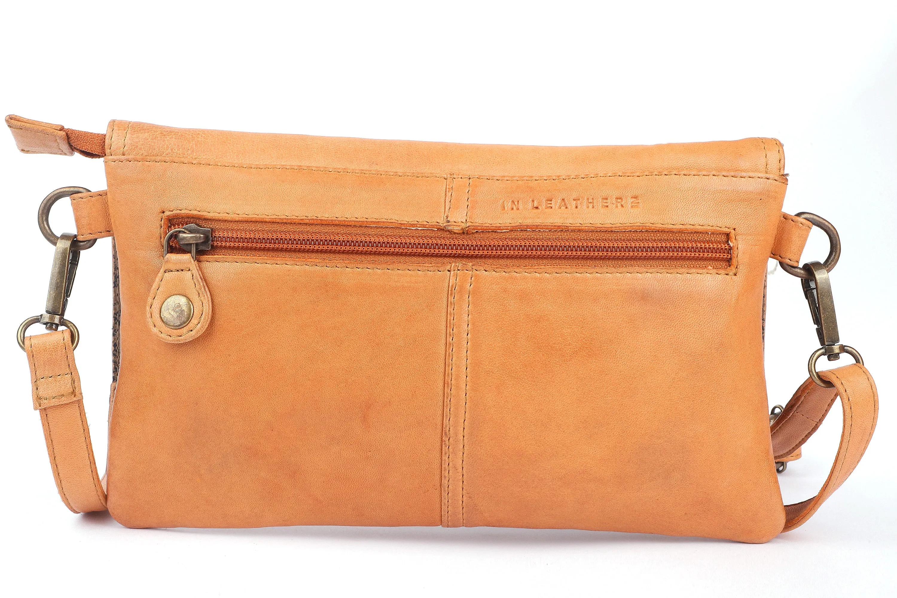 Tush Leather Cross Body - Camel