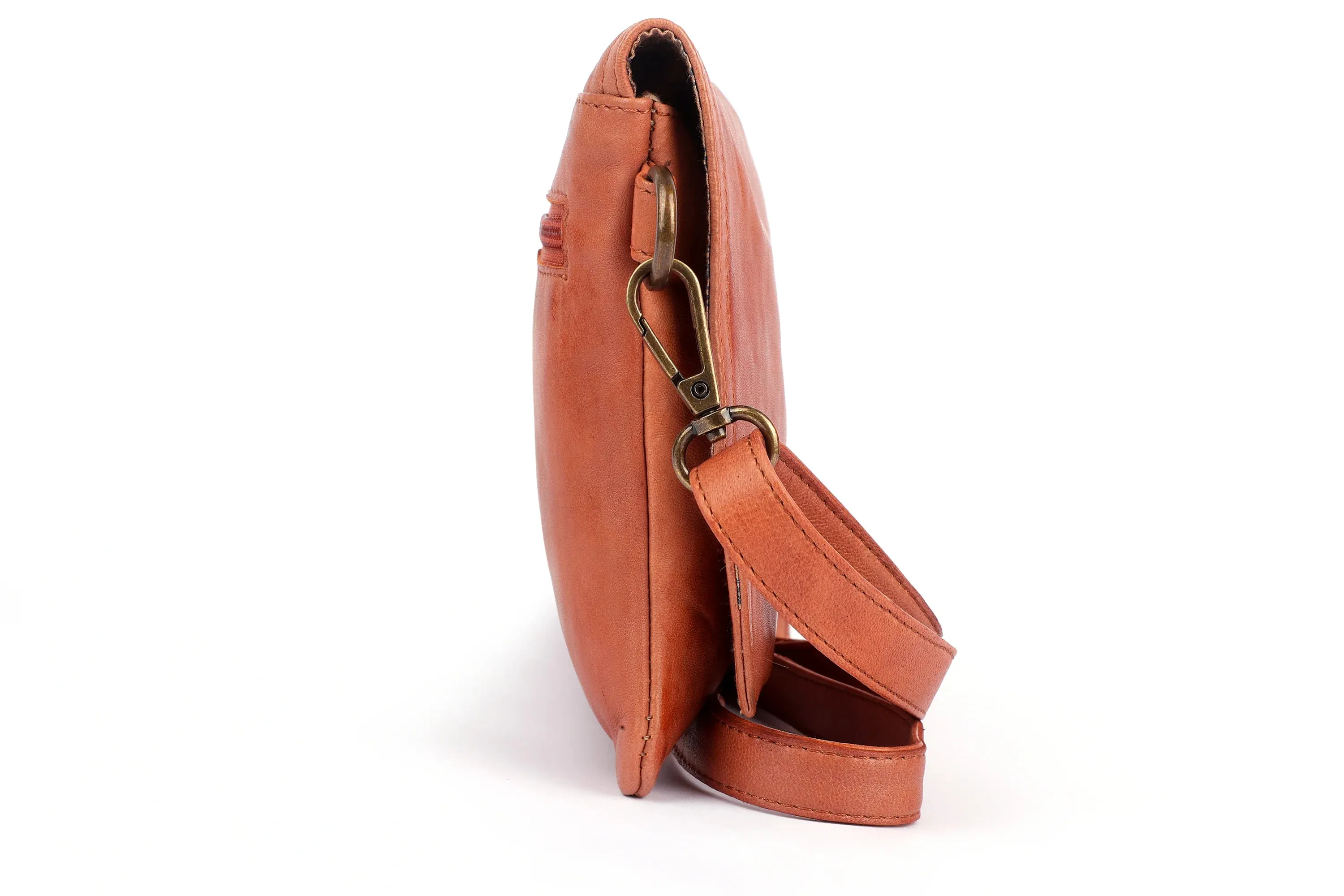Tush Leather Cross Body - Pink