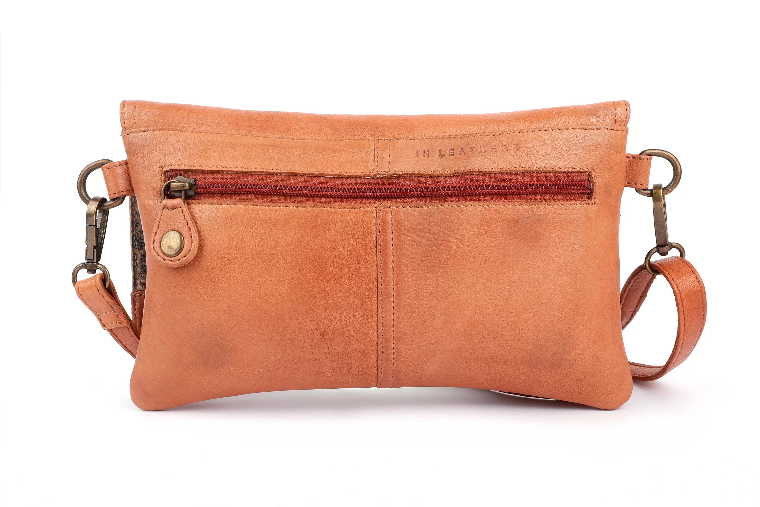 Tush Leather Cross Body - Tan