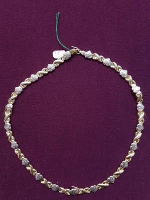 Two-Tone X♡X♡ Necklace (14K)