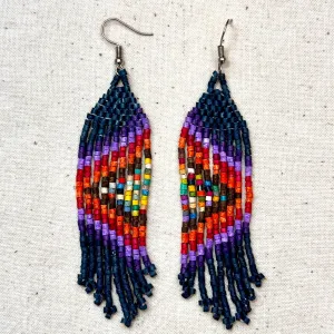 Ultra Lightweight Beaded Earrings in Symmetrical Design