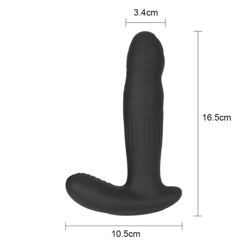 Un plug anal silicone vibrant et rotatif