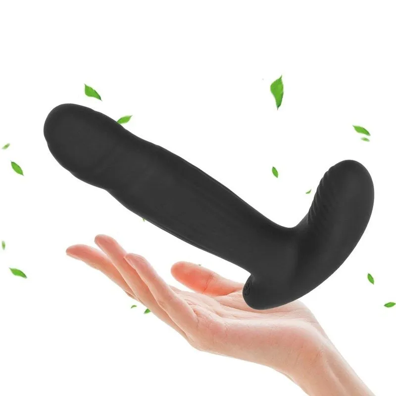 Un plug anal silicone vibrant et rotatif