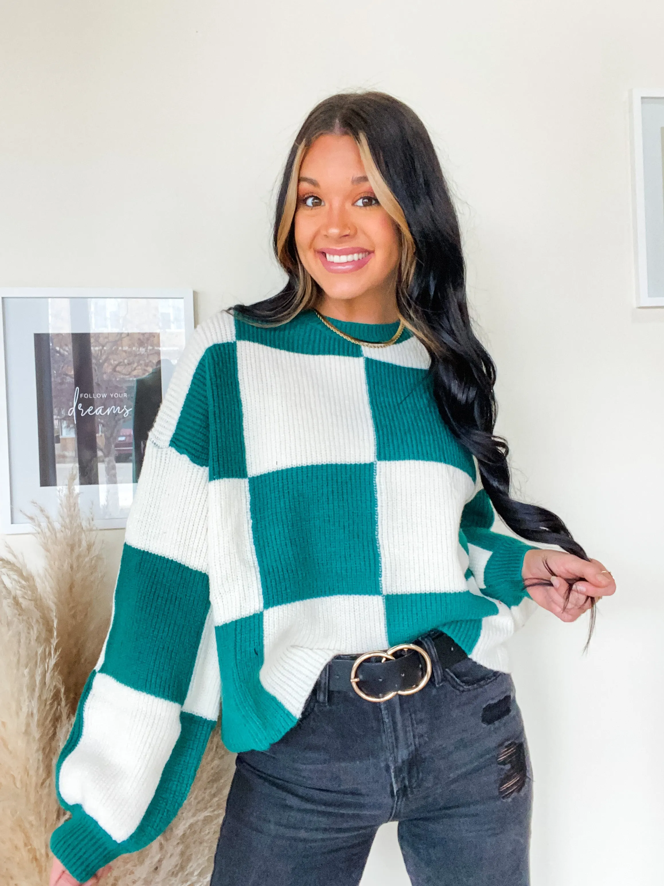 UNDER THE TREE SWEATER-HUNTER GREEN