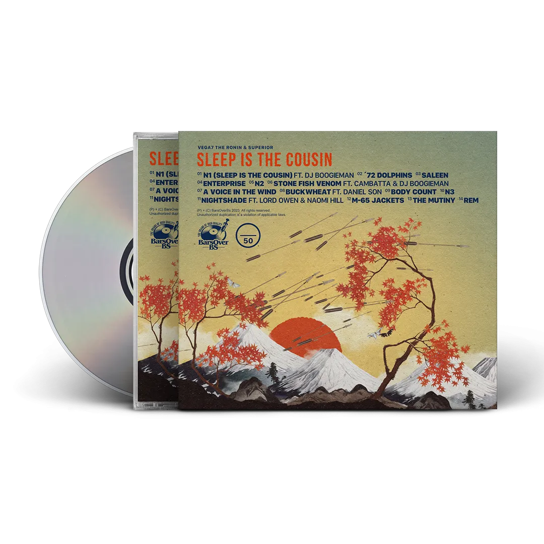 Vega7 The Ronin x Superior - Sleep Is The Cousin (Jewel Case With O-Card   16 Page Lyric Booklet) Deluxe Edition)(GLASS MASTERED)