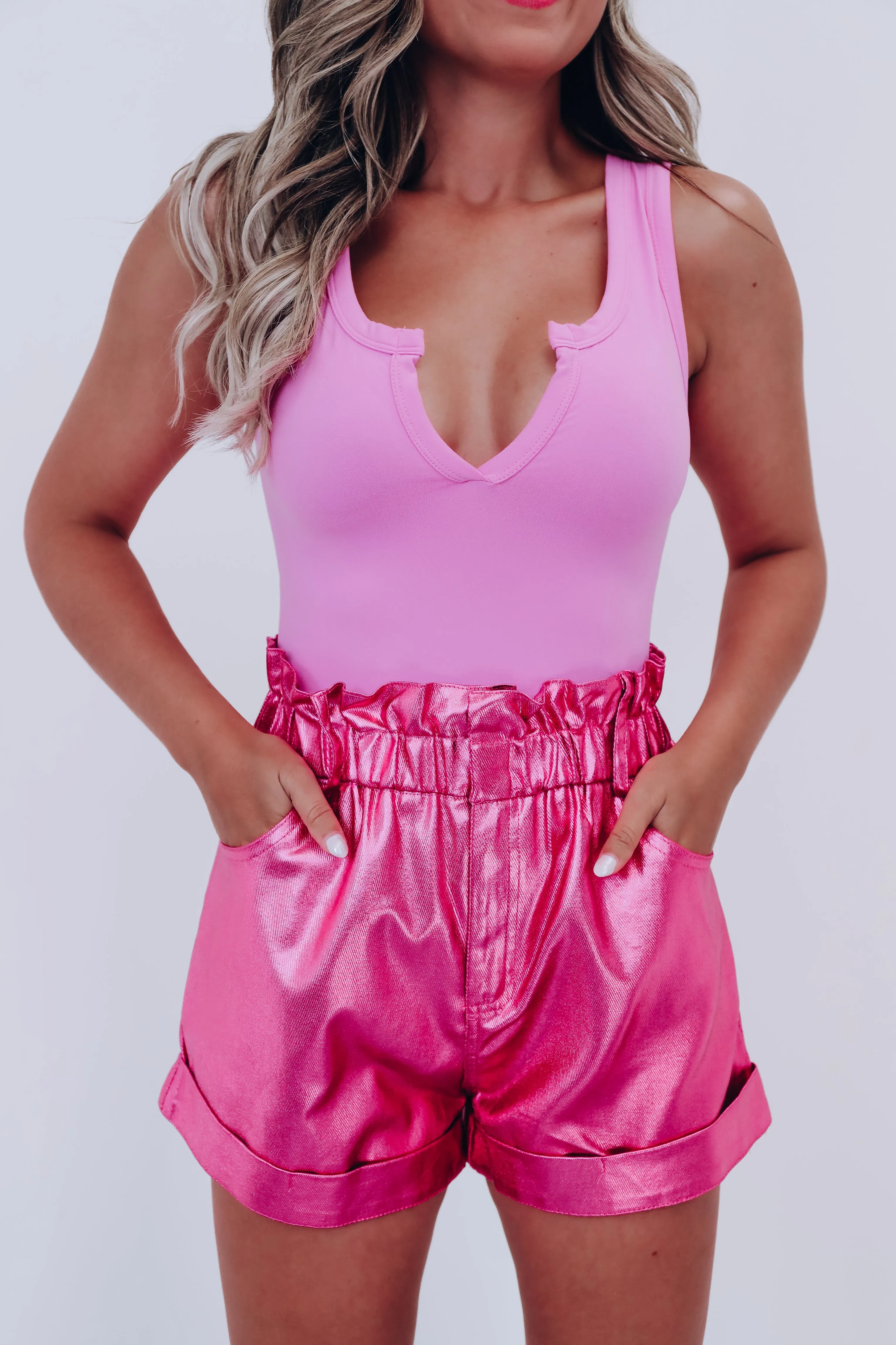 Venturia Sleeveless Bodysuit  - Bright Mauve