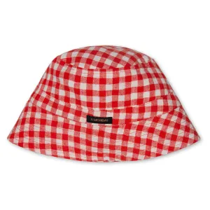 Vera Bucket Hat in Poppy Check by A Monday in Copenhagen