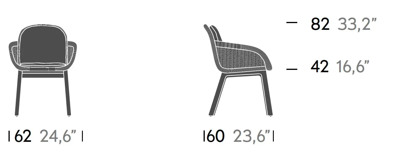 Vimini - Dining Armchair