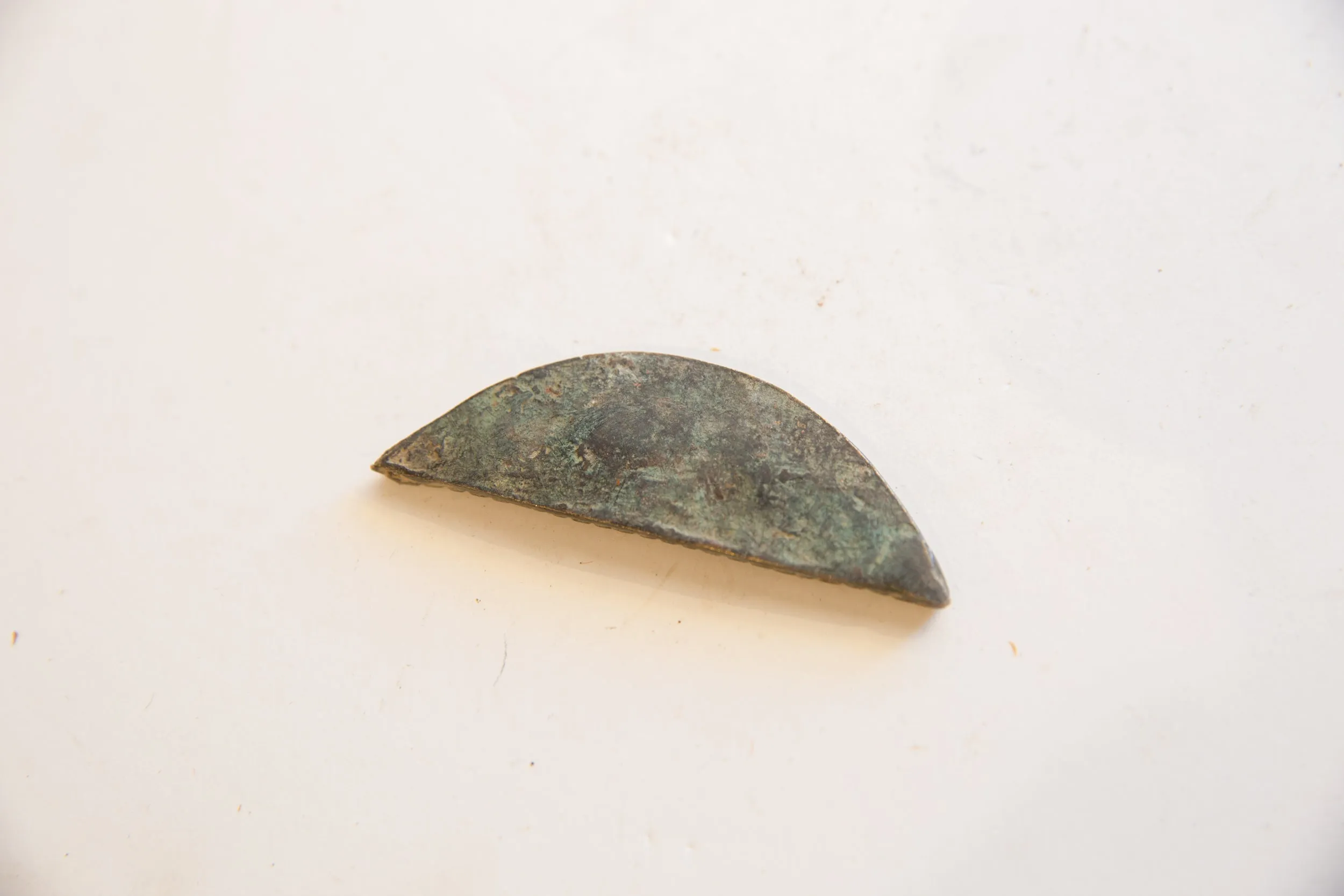 Vintage African Handmade Detailed Bronze Shield