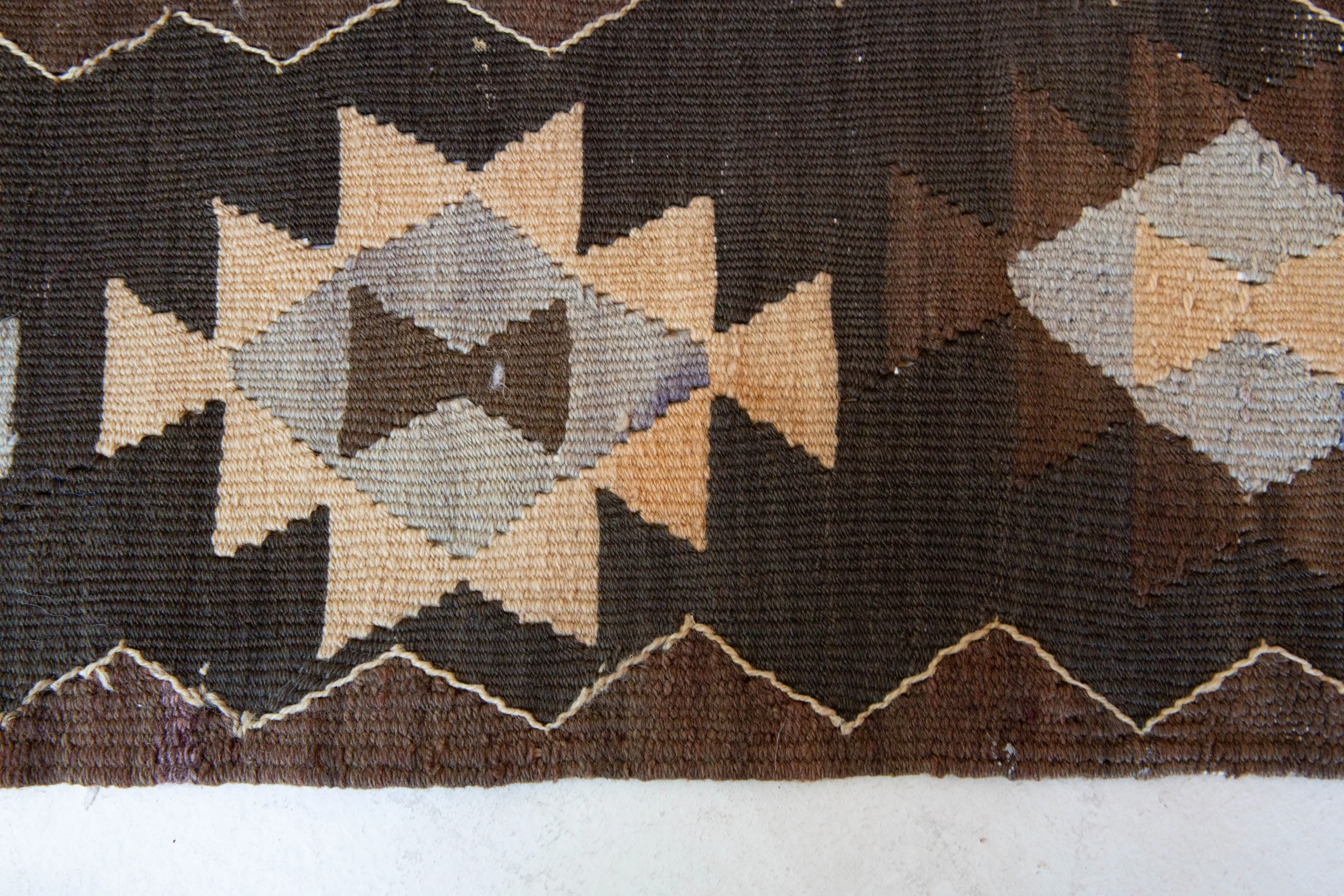 Vintage Denizli Kilim Rug 6'1"x9'8"