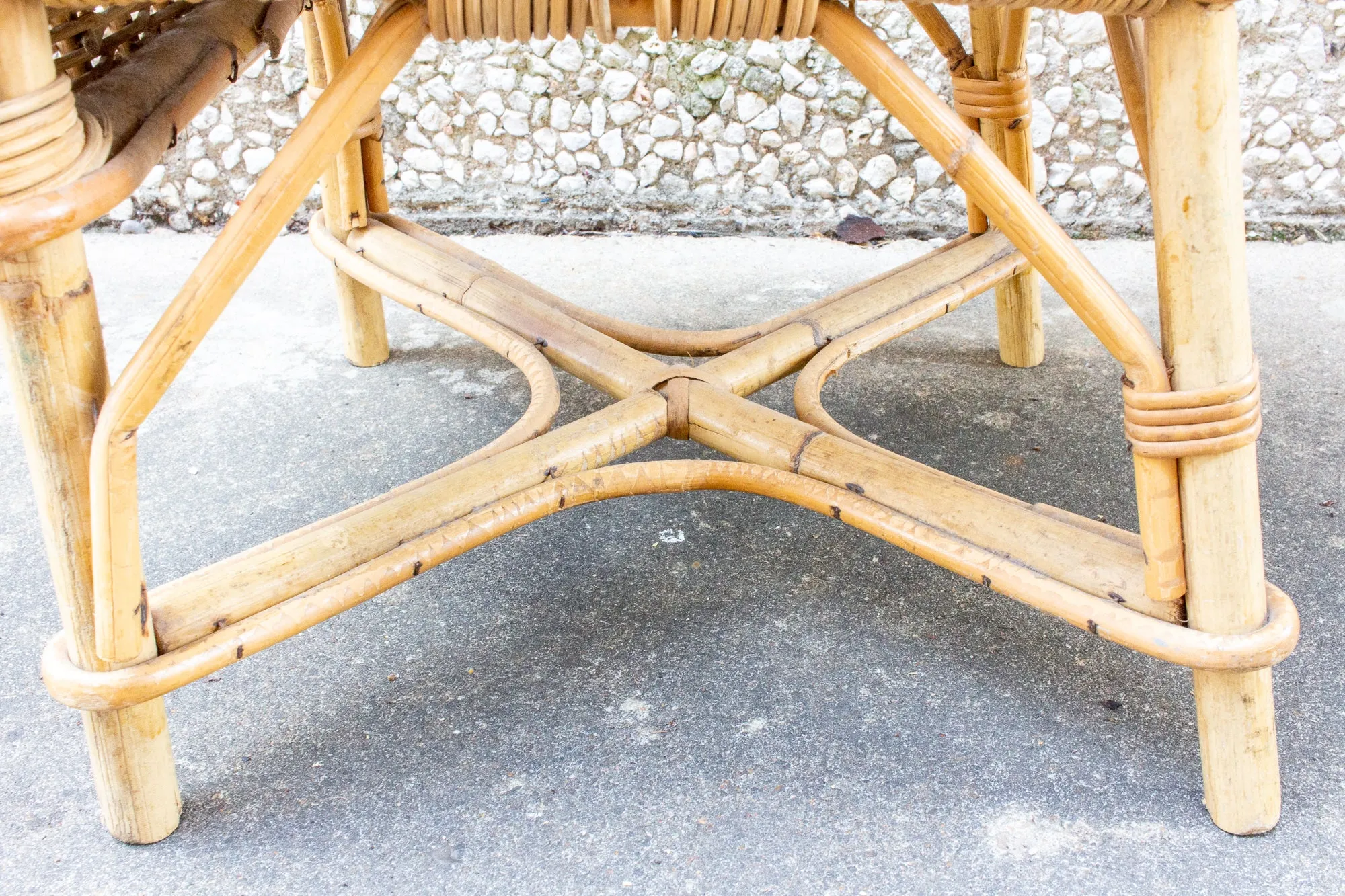 Vintage French Children's Wicker Chair