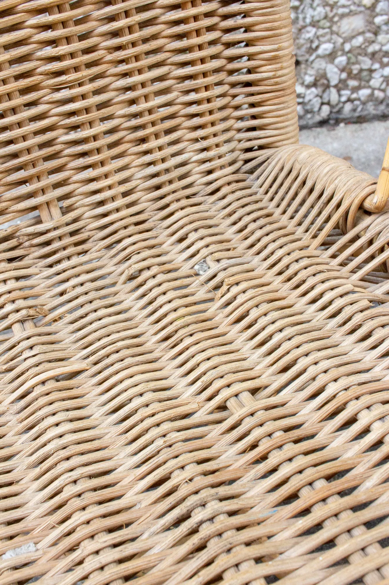 Vintage French Children's Wicker Chair