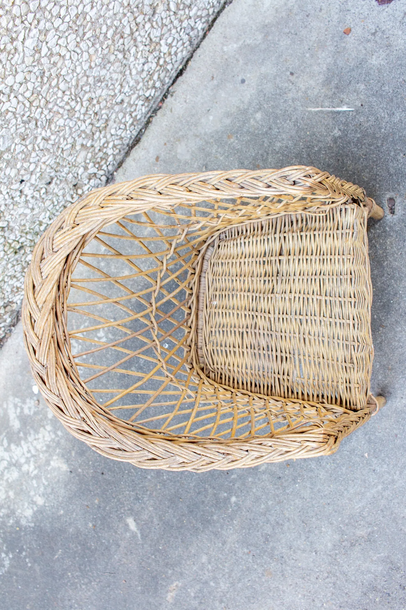 Vintage French Children's Wicker Chair