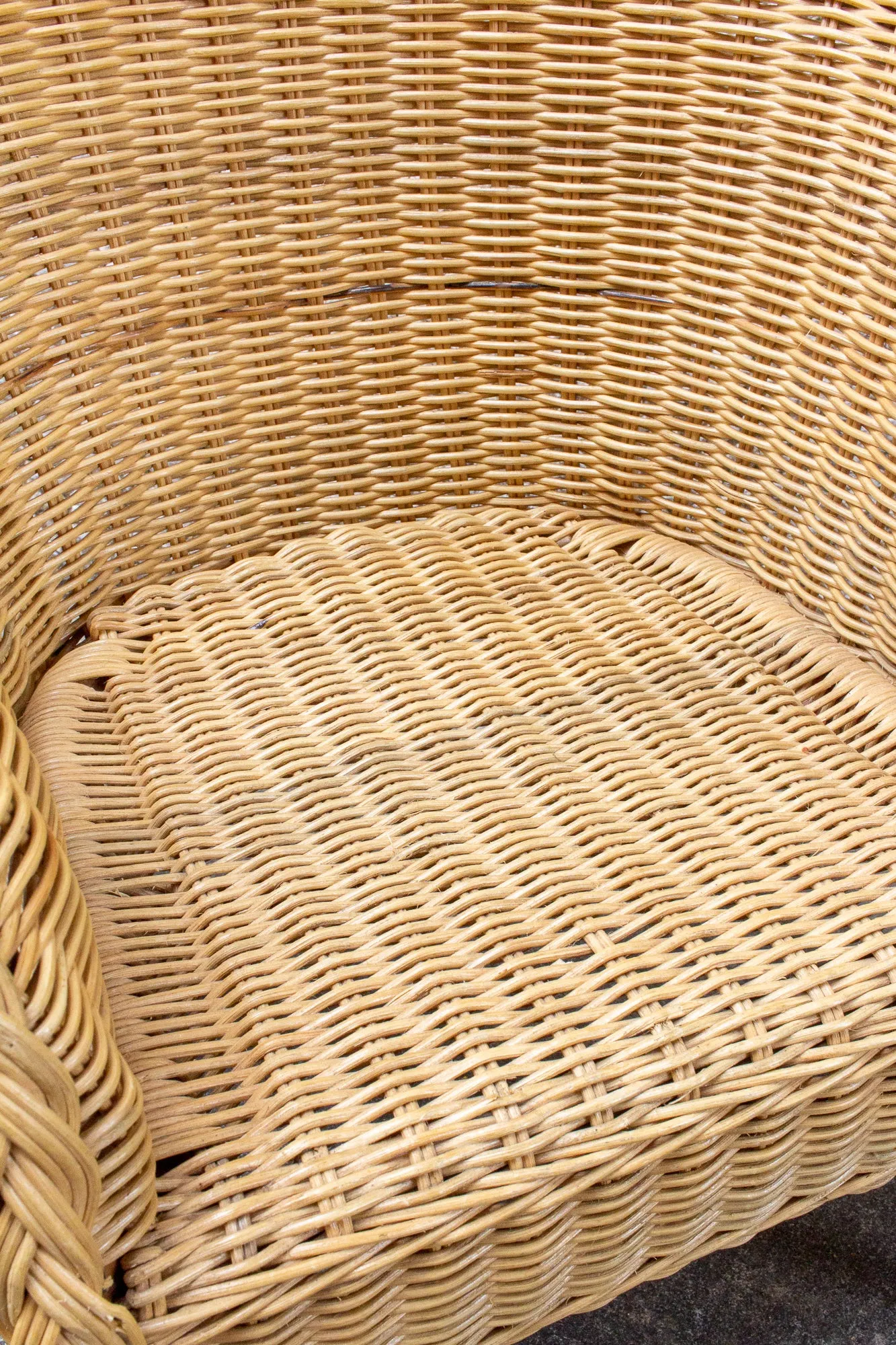 Vintage French Children's Wicker Chair