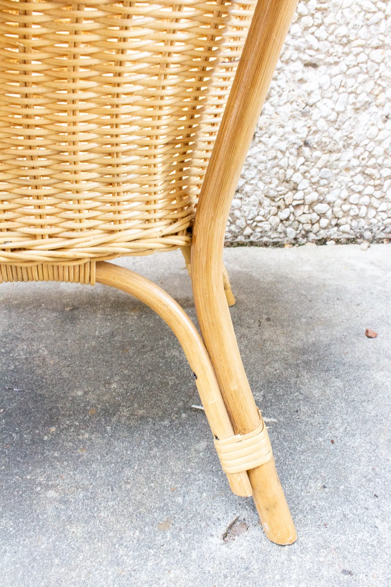 Vintage French Children's Wicker Chair