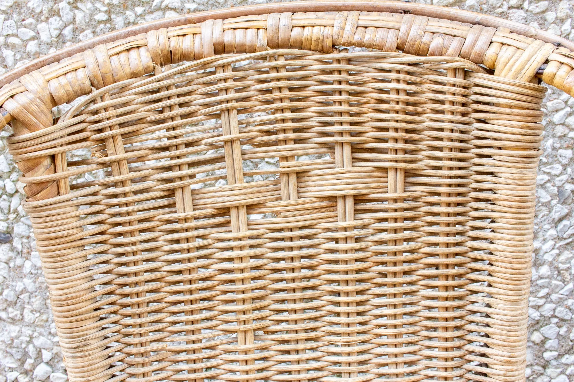 Vintage French Children's Wicker Chair