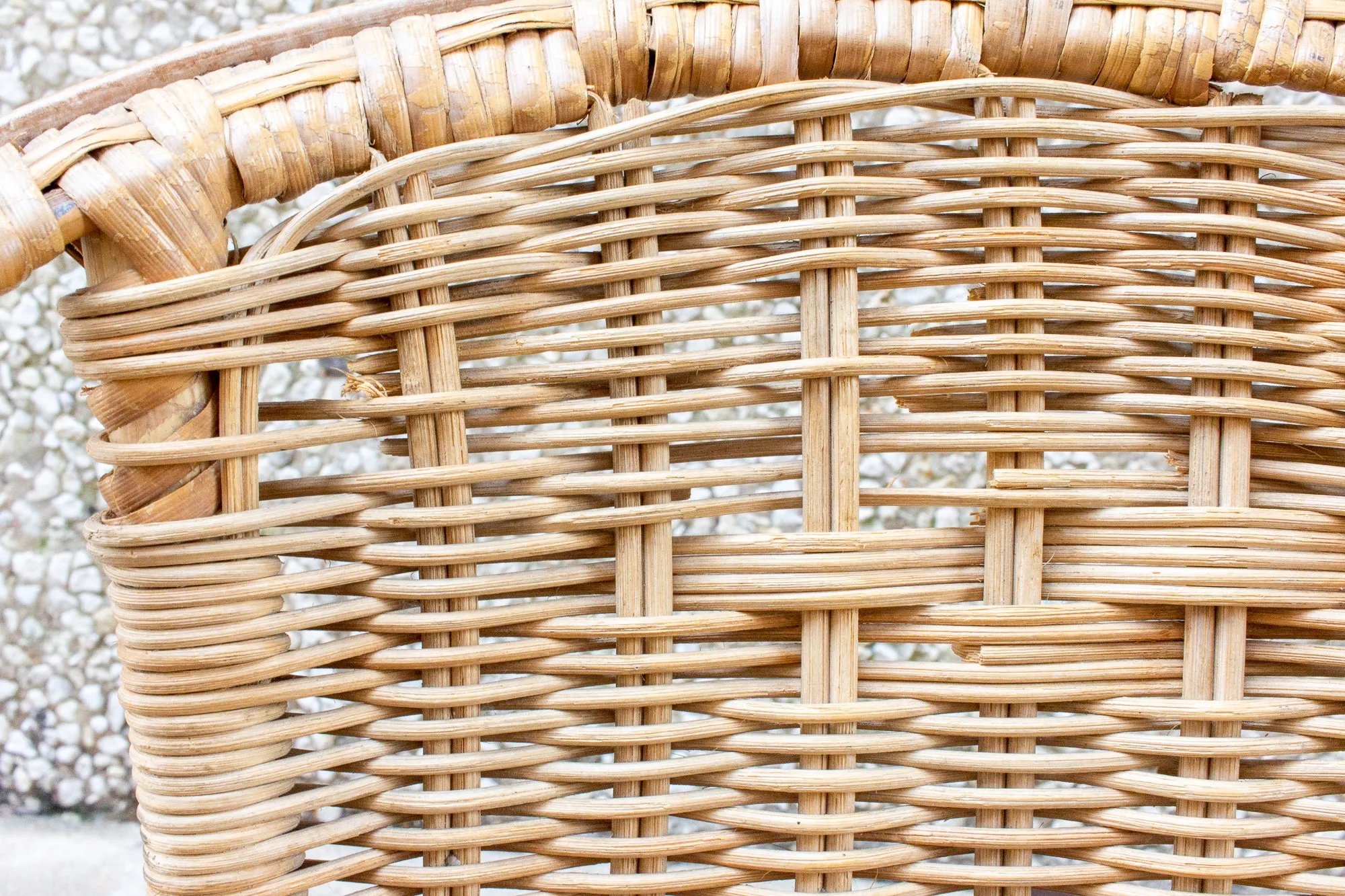 Vintage French Children's Wicker Chair