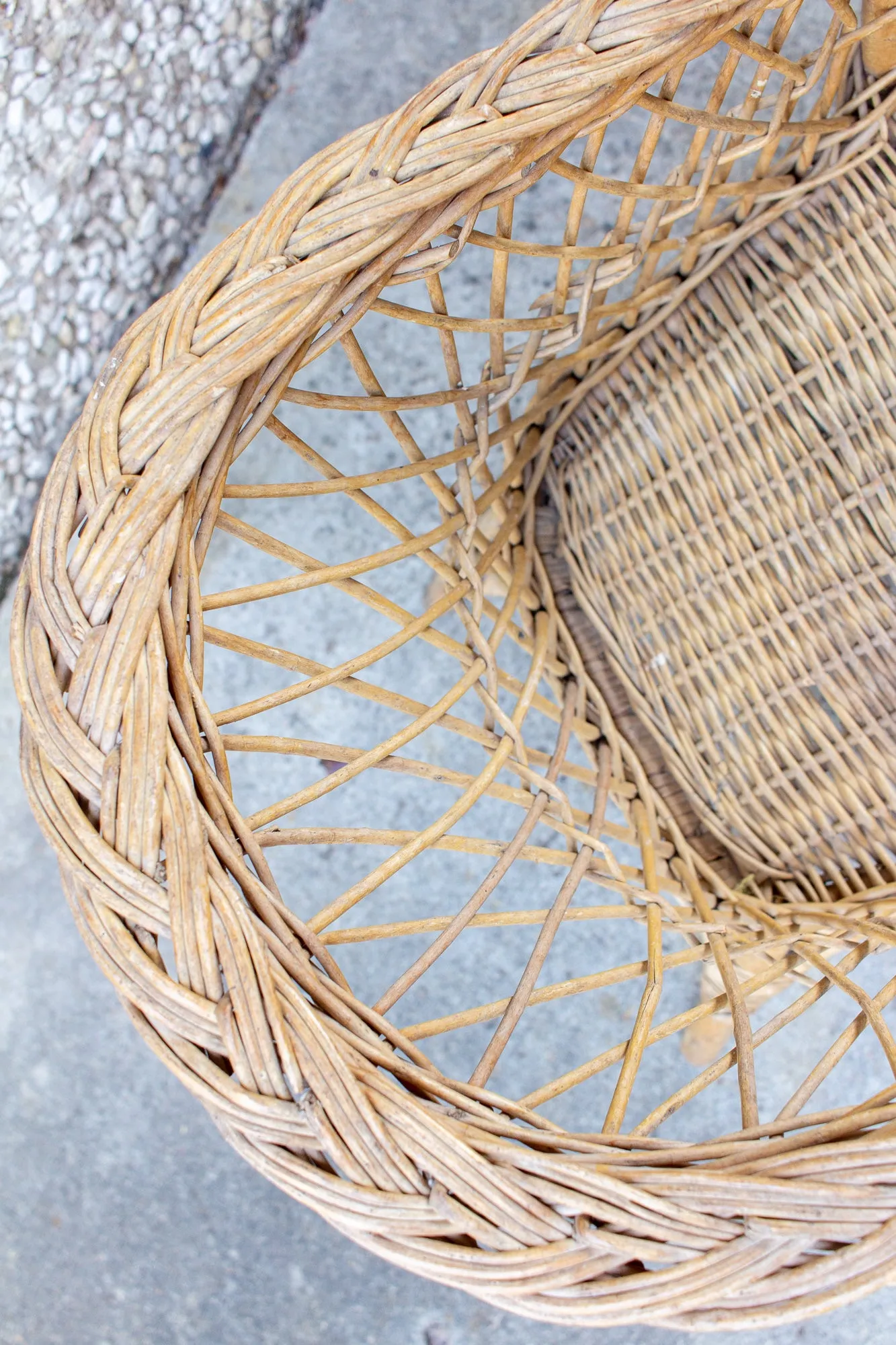 Vintage French Children's Wicker Chair