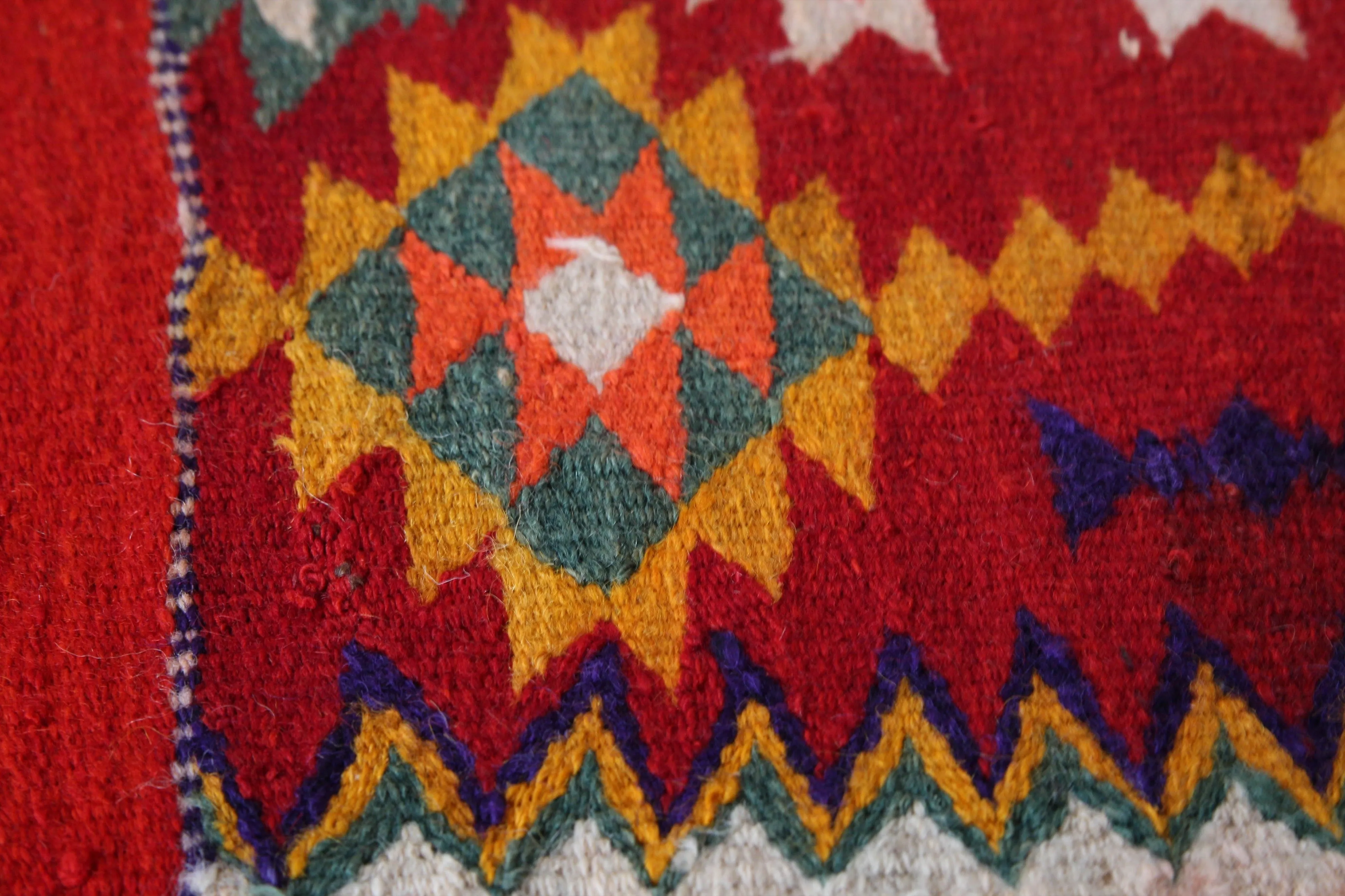 Vintage Kurdish kilim runner 2'10"x7'