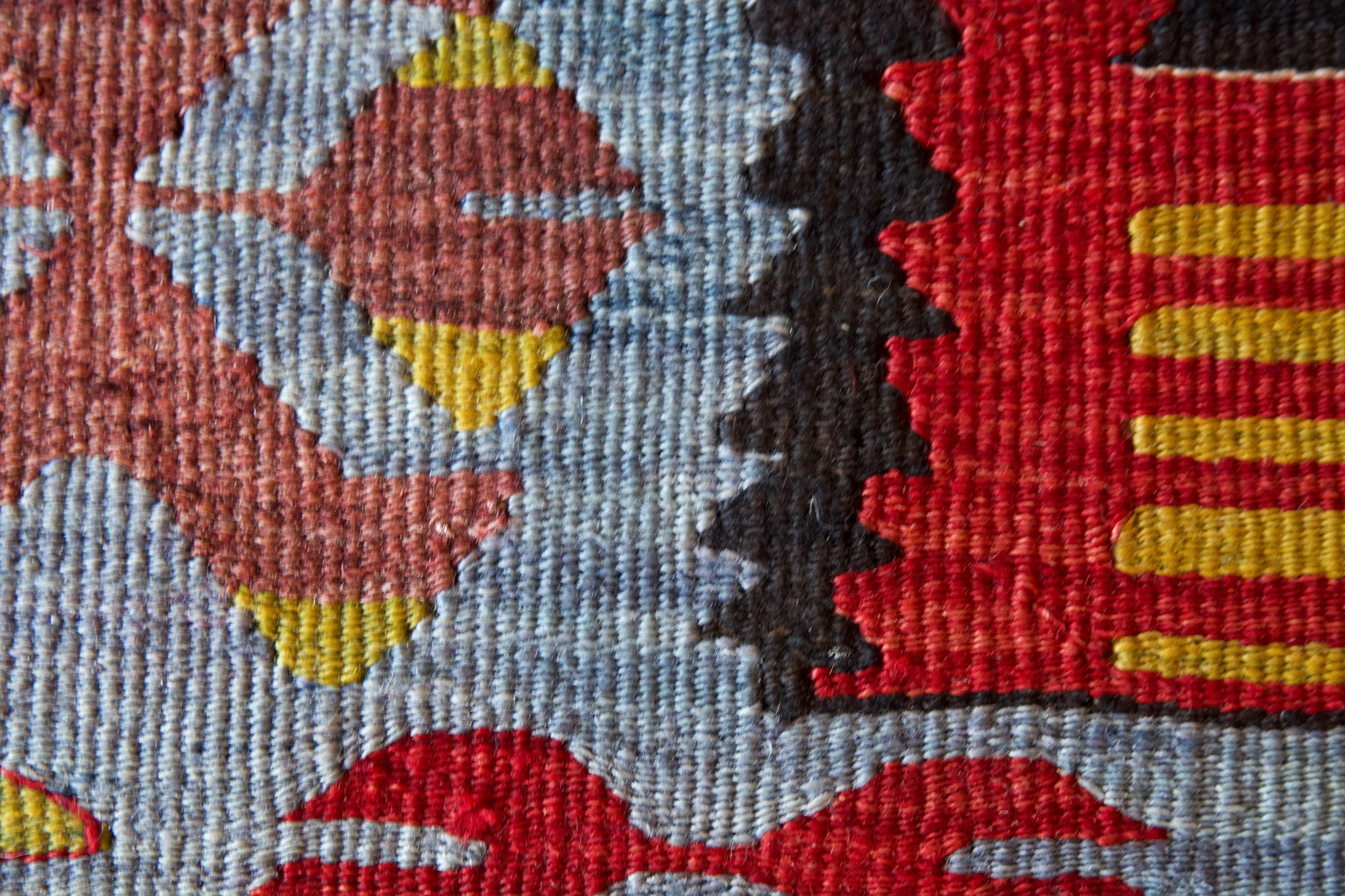 Vintage Mini Turkish Kilim Rug 3'6"x4'