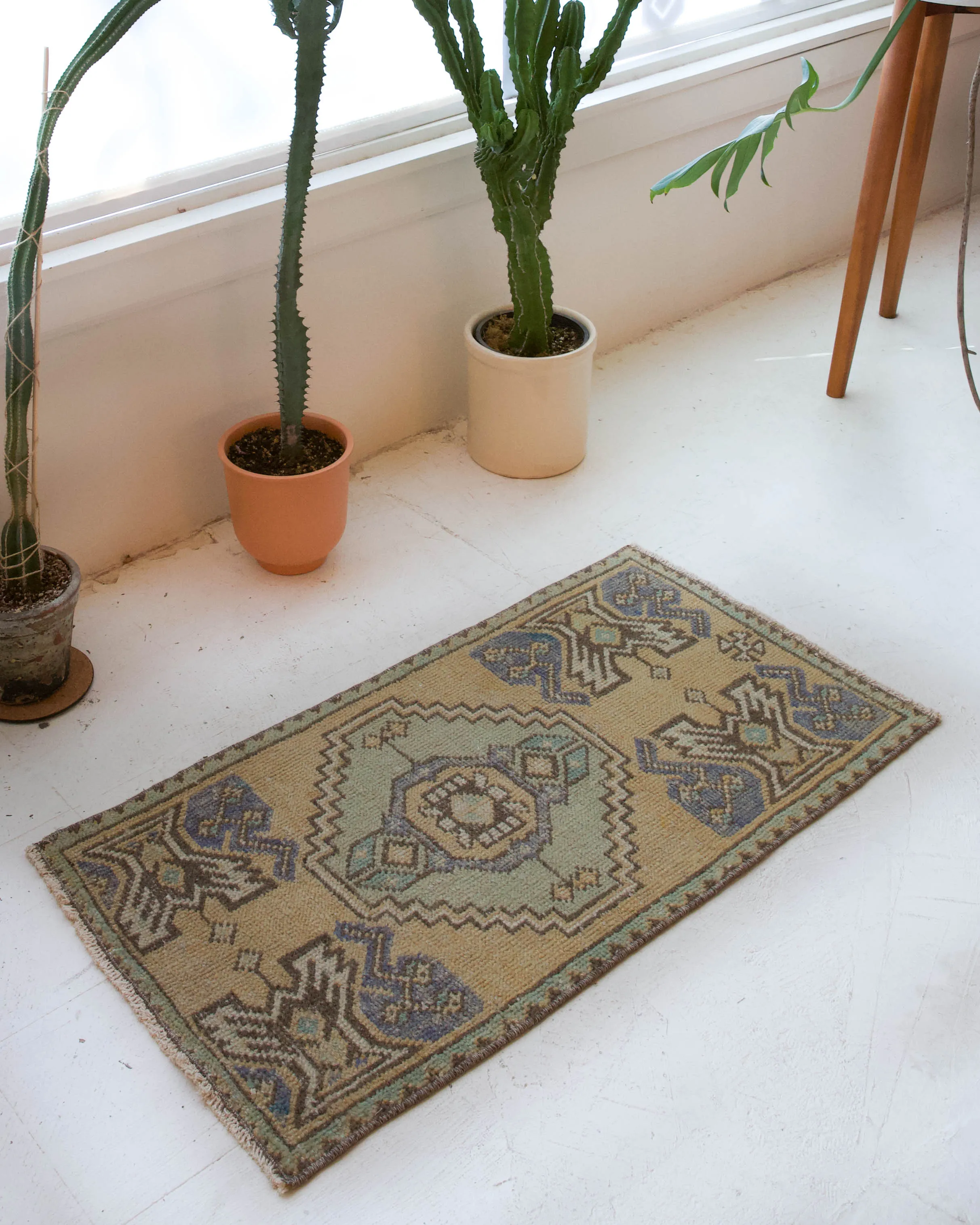 Vintage Mini Turkish Rug 19"x36"