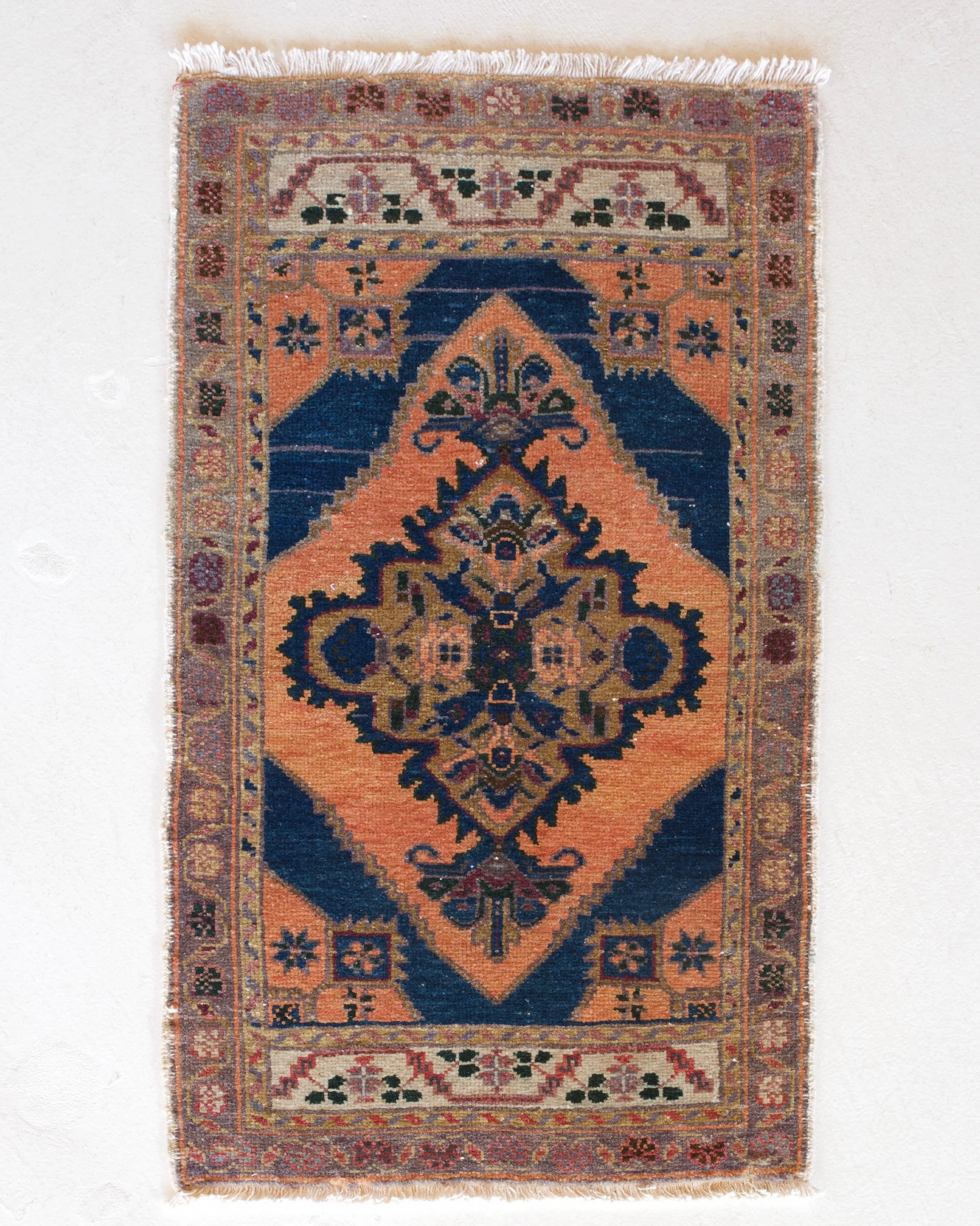 Vintage Mini Turkish Rug 22"x40"