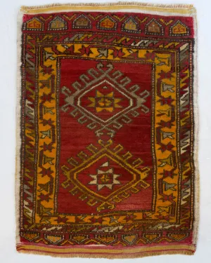 Vintage Mini Turkish Rug 24"x38"