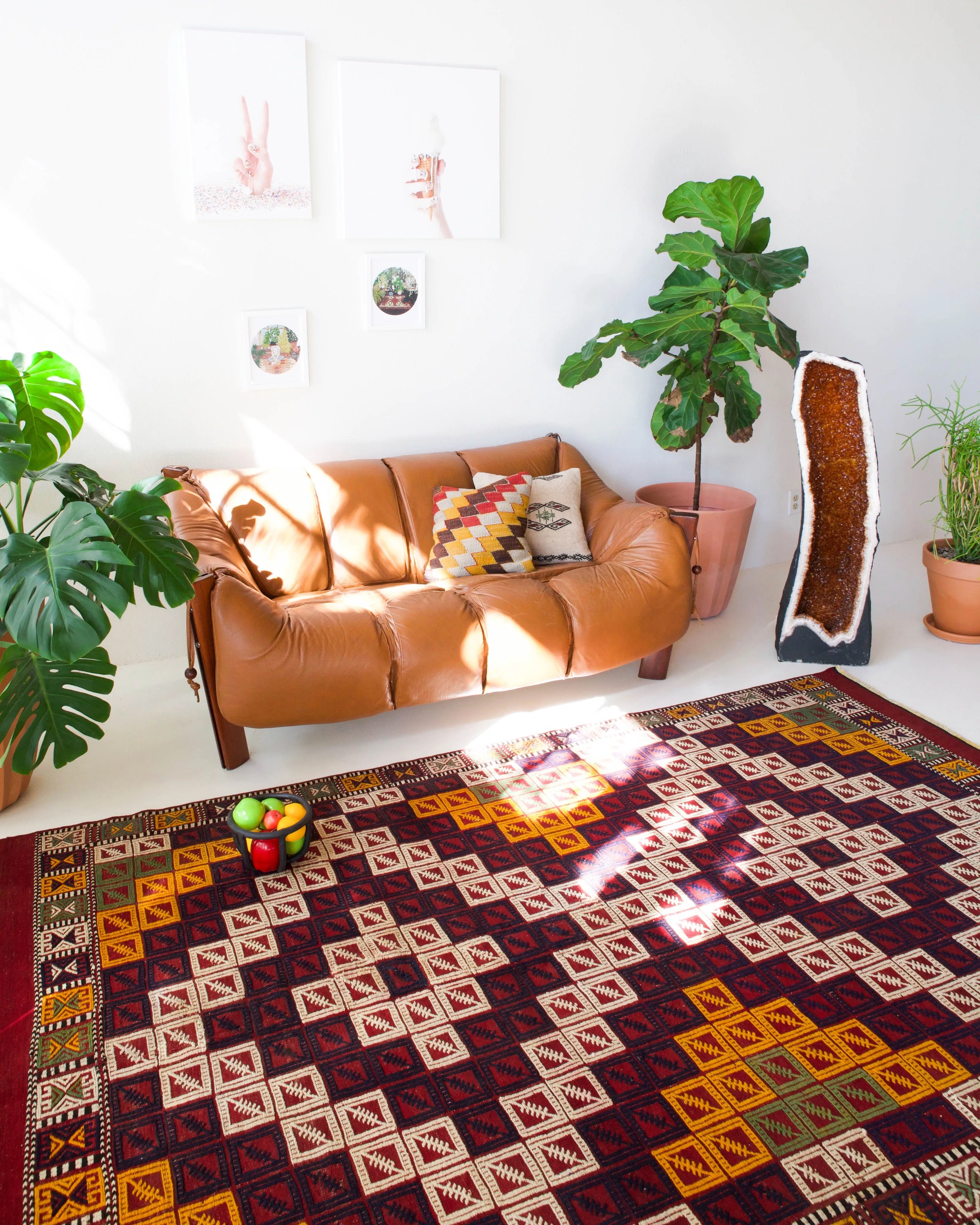 Vintage Pergamum Kozak Kilim Rug 5'10"x9'