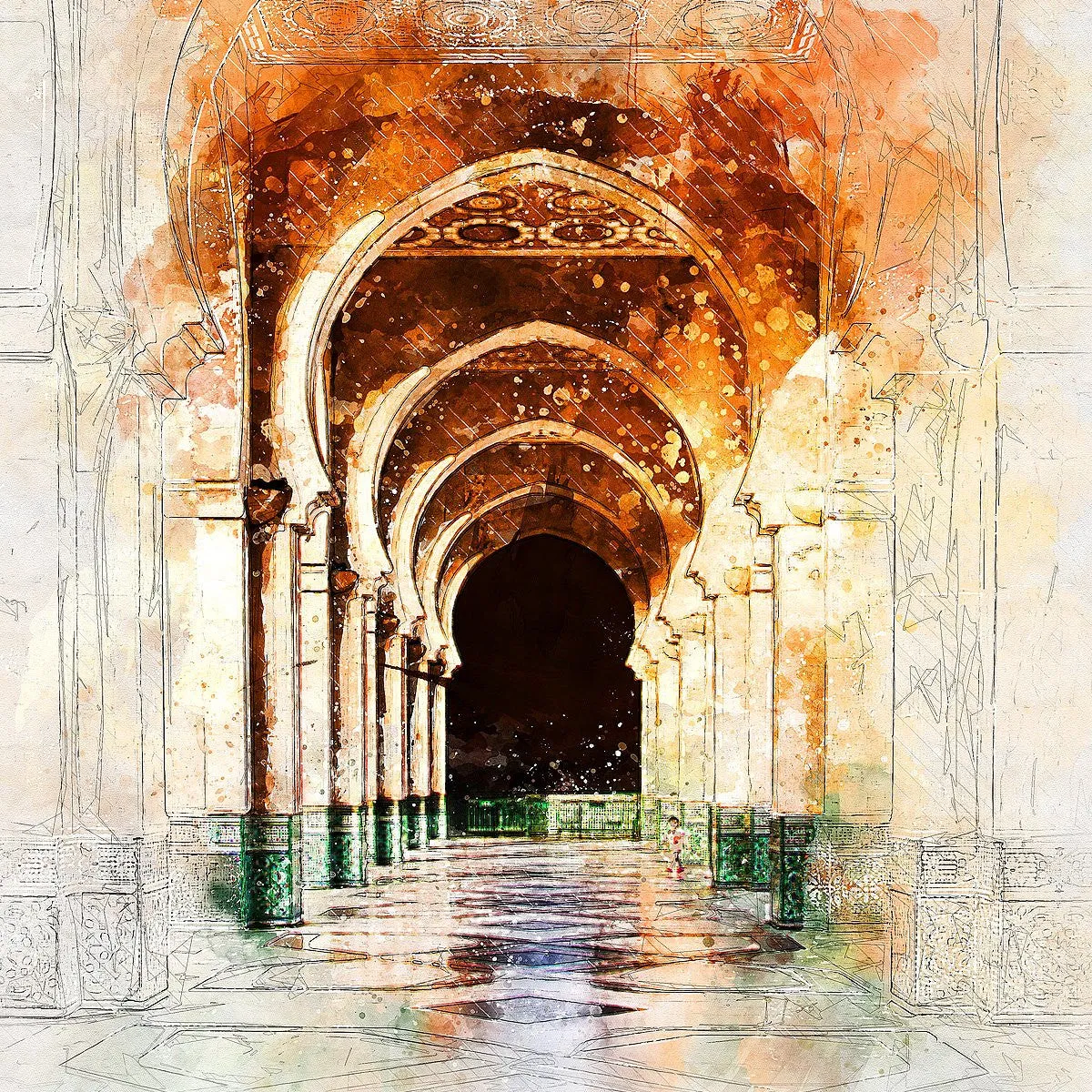 Watercolor Mixed Artistic Photoshop Action