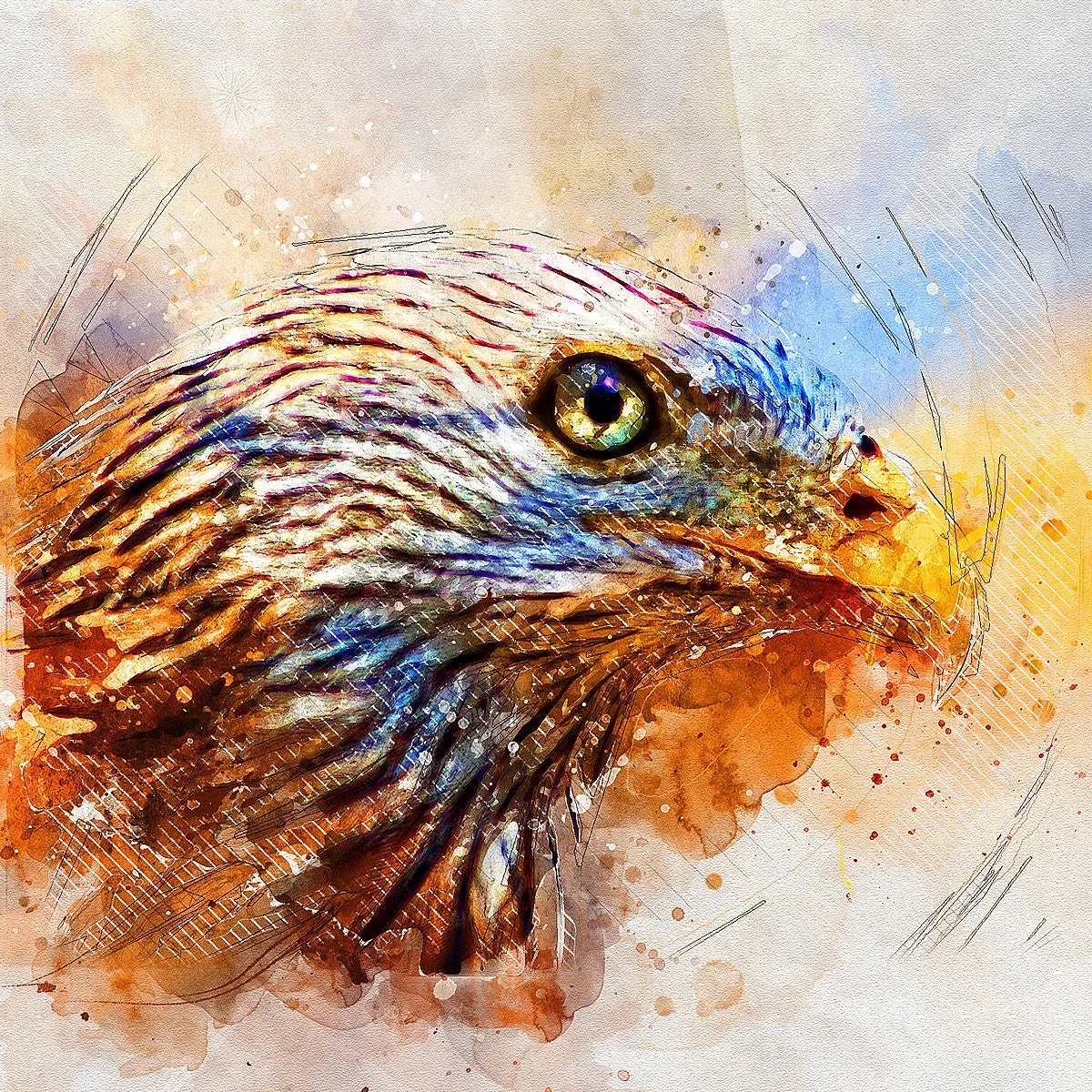 Watercolor Mixed Artistic Photoshop Action