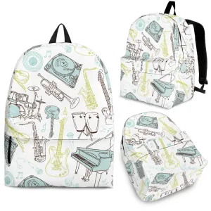 White & Green Music Instruments