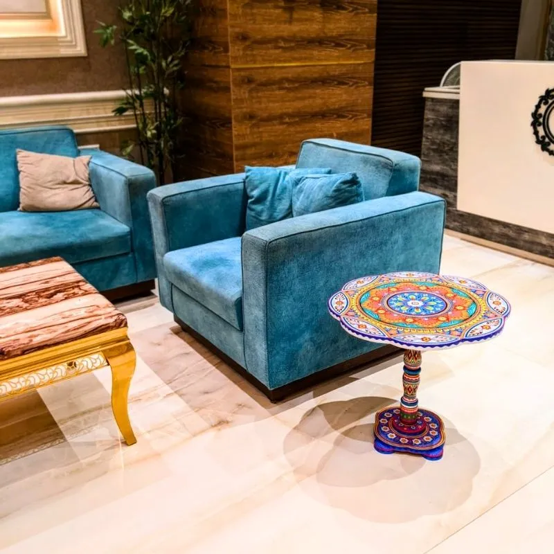 White Artistic Coffee Table
