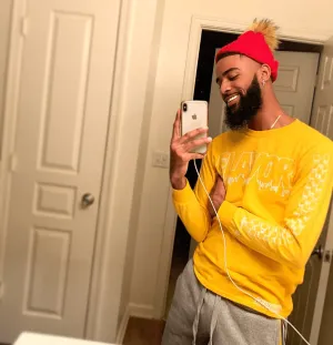 White Flavor Outline | Mustard Long Sleeve Tee (Outline Checkered Drippin Sleeves)
