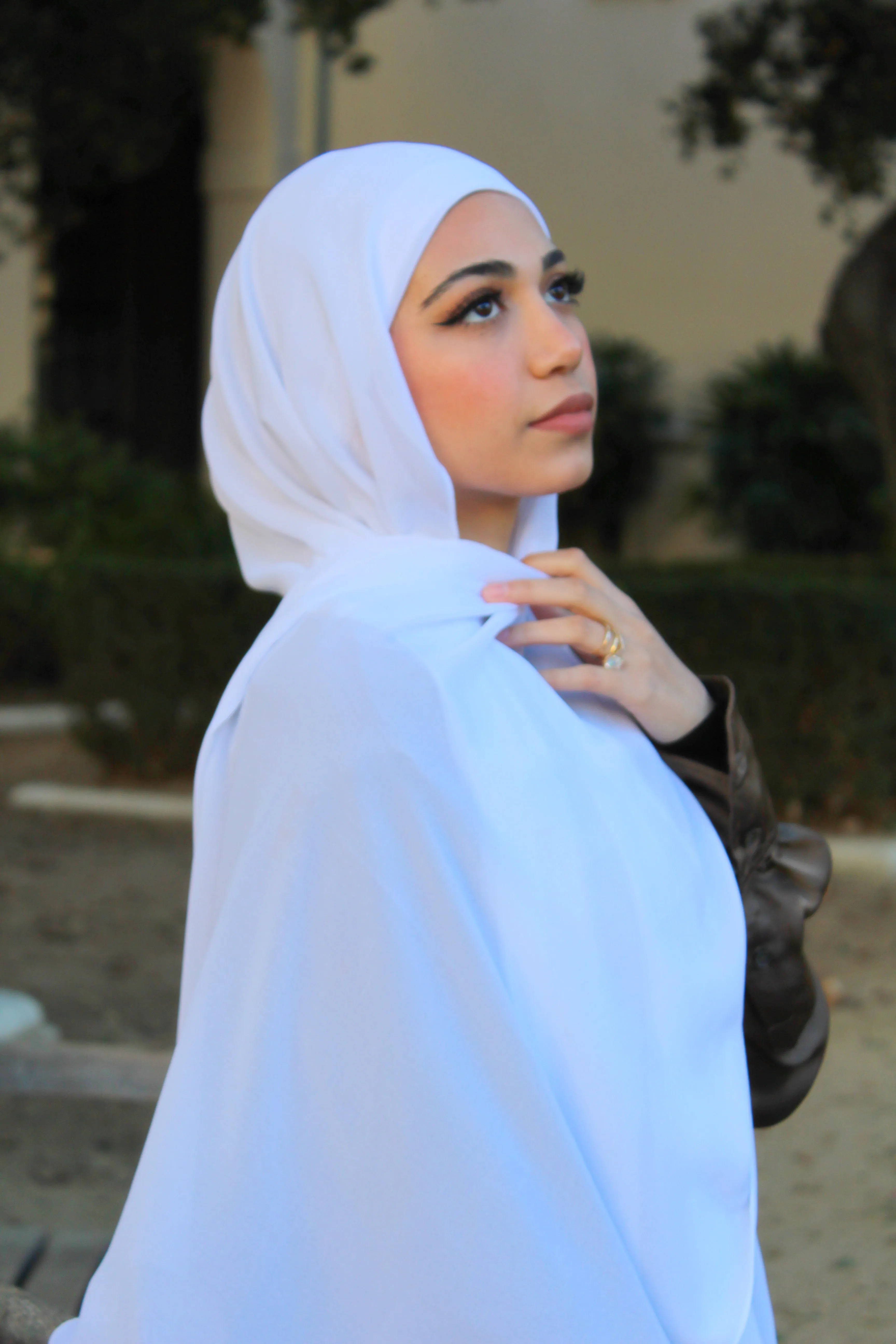White Instant Chiffon