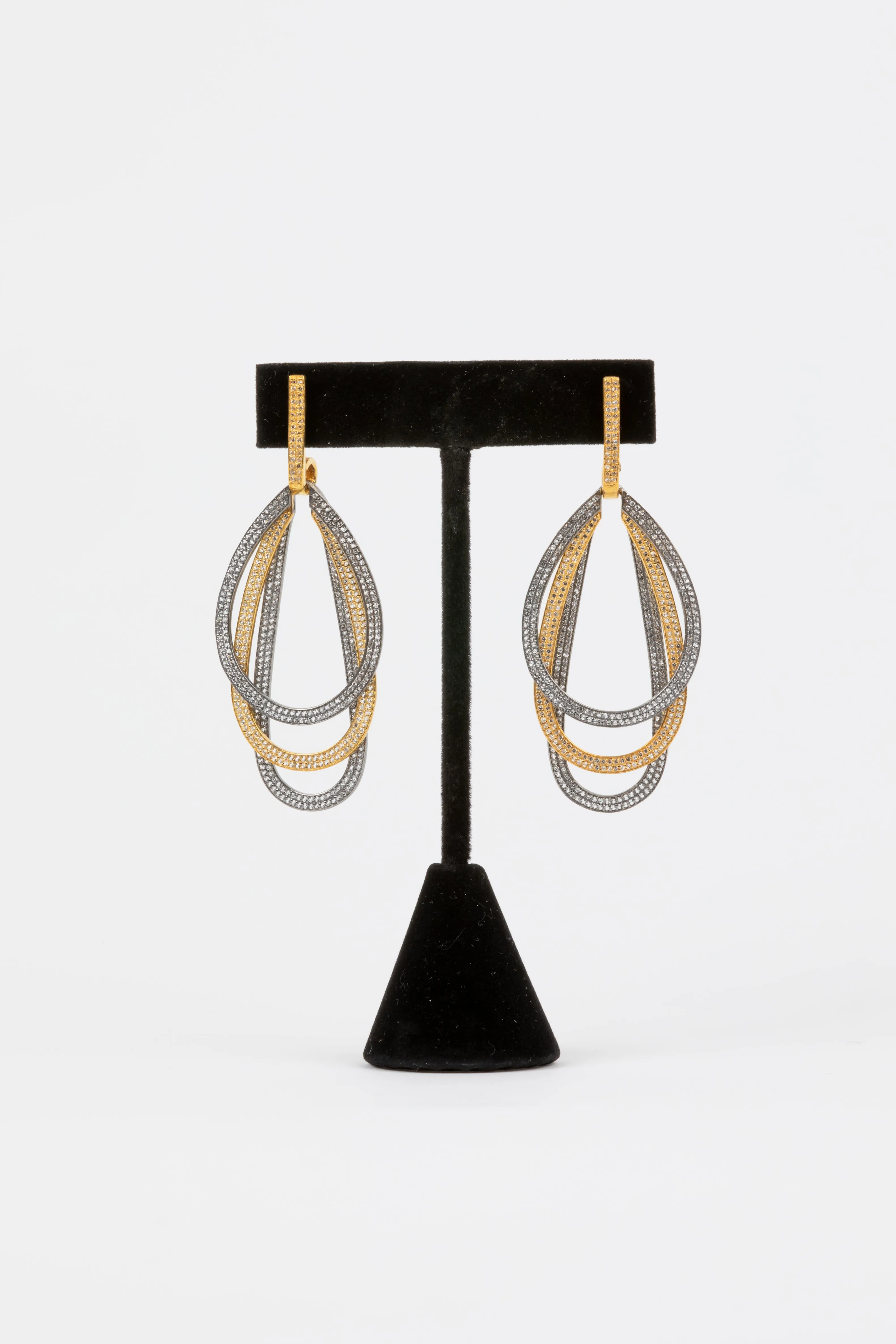 White Topaz, Vermeil Earrings
