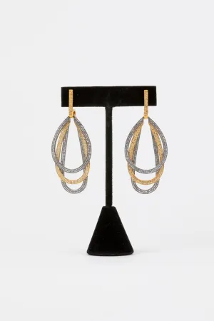 White Topaz, Vermeil Earrings