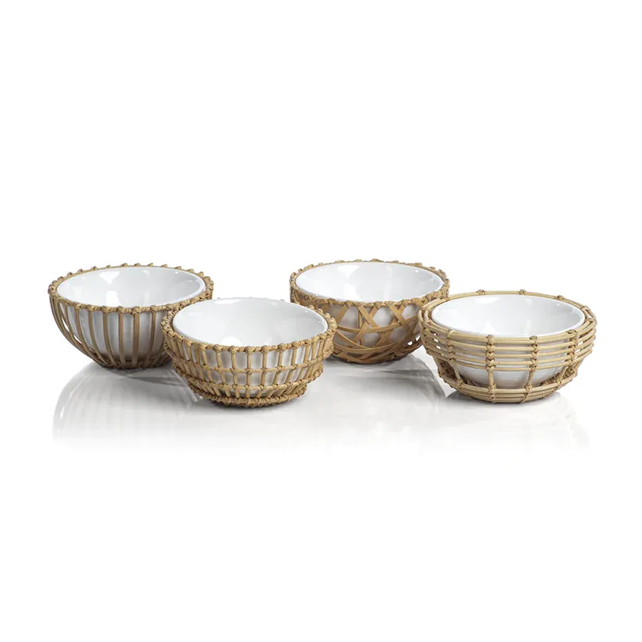 Wicker & Bamboo Bowl