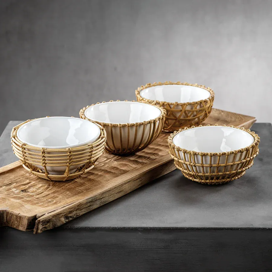 Wicker & Bamboo Bowl