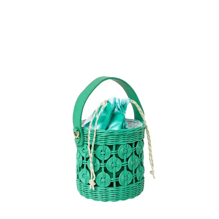 Wicker Bucket Bag